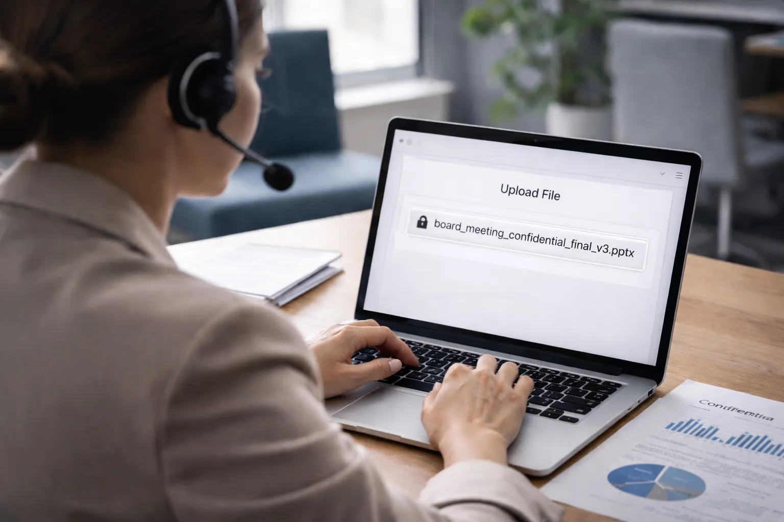 Scudo digitale che protegge dati audio durante un evento multilingue