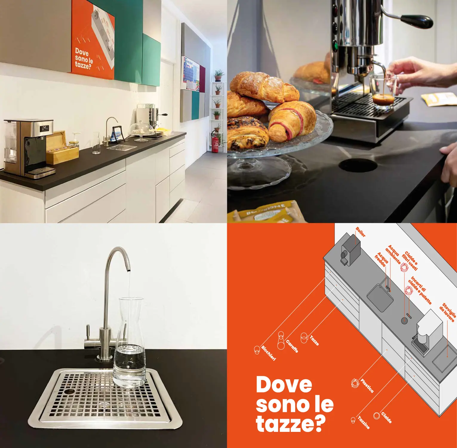 Zona ristoro dell'hub